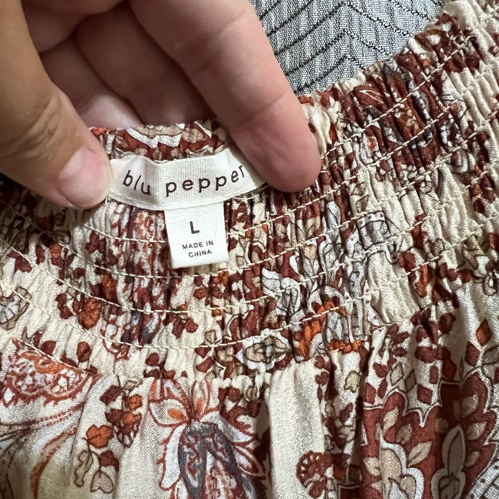 Blu Pepper Autumn Floral Blouse